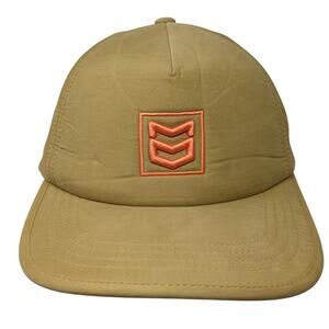 MTN OPS Slideback 5 Panel Cap Brown One Size Adjustable Embroidered Cotton Blend